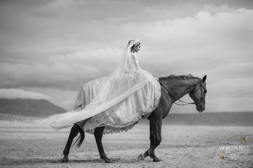 A Beautiful Bride In A Faraway Land.