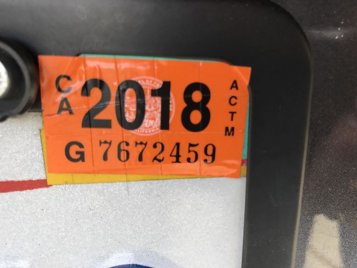 After Installing A Car Registration Sticker, Score It With A Razor Blade To Prevent Thieves From Stealing It