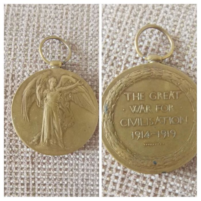 Medal Found In My Nana's Belongings. Written On The Back Is "The Great War For Civilisation"