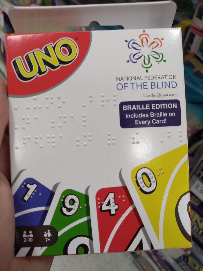 This Braille Edition Of UNO