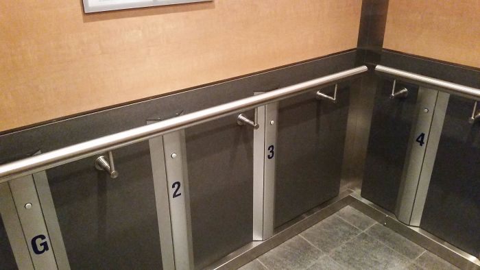The Wheelchair Bumpable Buttons In The Elevator At A Spinal Cord Health Care Centre