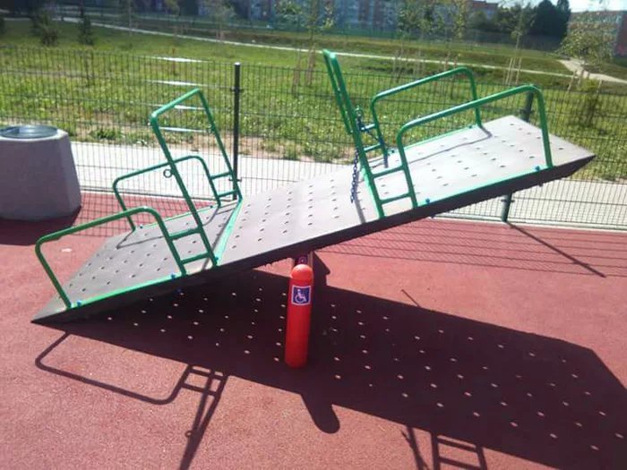 This Seesaw For Children In Wheelchairs