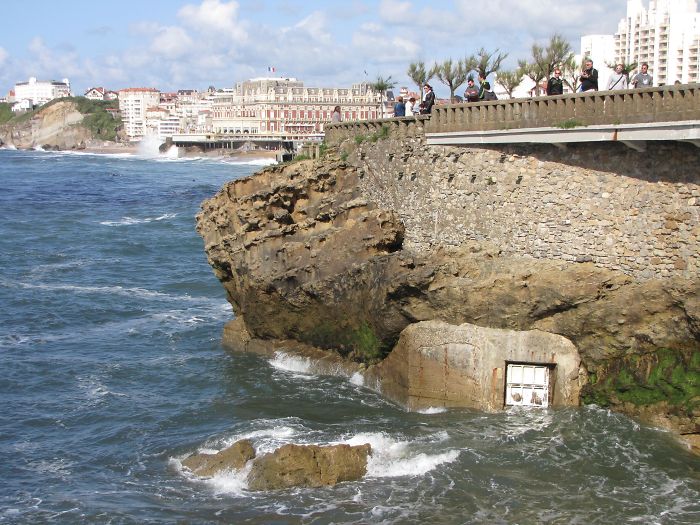 A Weird Door I Saw In The Sea Wall In Biarritz, France