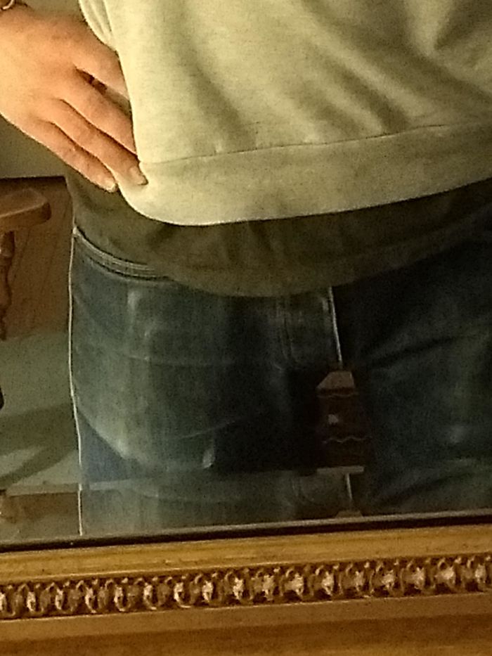 You Can See The Difference In The Sizes Of Phone I've Had Since Owning These Jeans