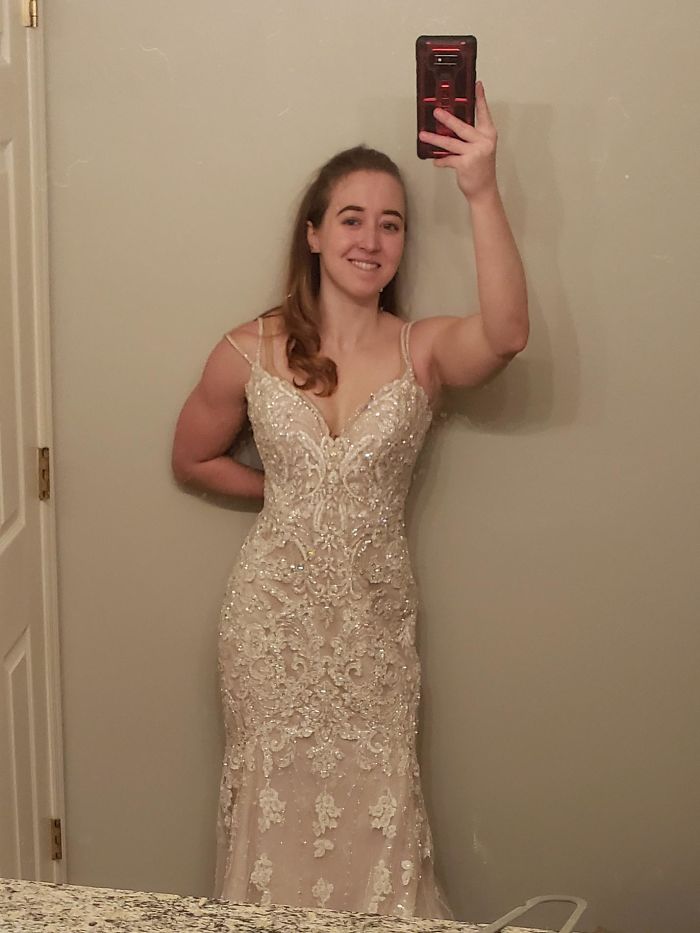 Can't Help But Share My Excitement Over My Dress. It Is A New Martina Liana (#942) In Champagne And Ivory That I Found Via Poshmark For $500 Total (3k Retail). Could Not Have Asked For More. I Am In Love With It! 