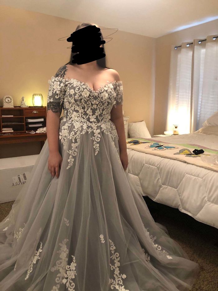 I Chose My Wedding Dress Today! Paid Under 500 Dollars With Custom Sizing And In Champagne And Ivory!!