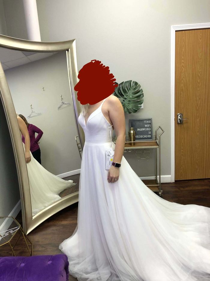 Got My Wedding Dress At A Pop Up Shop For Discounted Dresses! A Steal At $319 (Originally $1400)