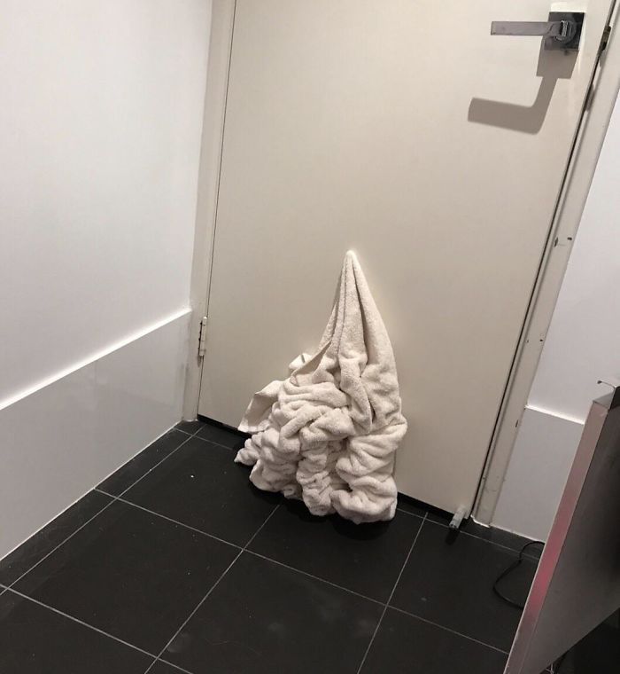 My Towel Fell Off Its Hook And It Looks Like Soft Serve Ice Cream