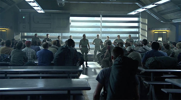 In Avatar (2009), The Evil Imperialists' Room Is Shaped Like An American Flag