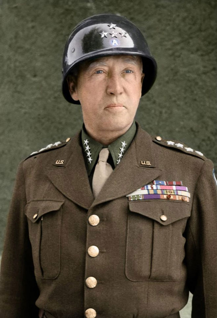General George S. Patton, Christened 'Blood And Guts' By His Men, At A Press Conference On May 21, 1945 - He Would Later Perish In A Horrible Car Accident In December Of '45, After Japan Had Surrendered Unconditionally