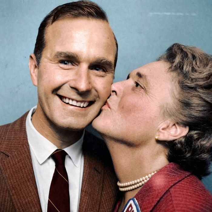 George & Barbara Bush, Celebrating George's Election To The House Of Representatives In 1966
