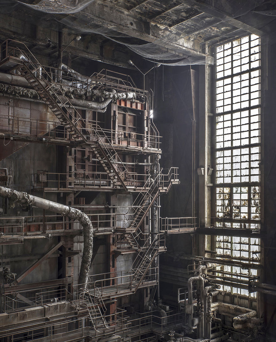 Vast Power Station Interior, Hungary