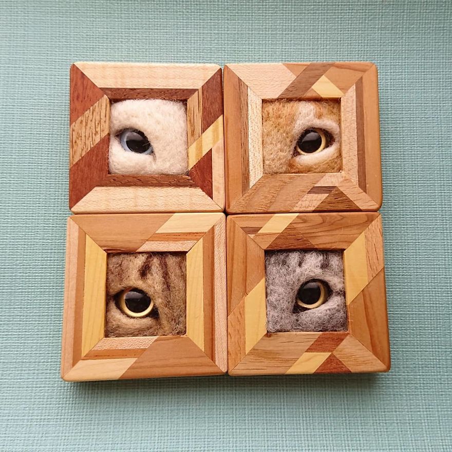 Artist Creates Realistic 3D Frames Of Cats And They Are Perfect!