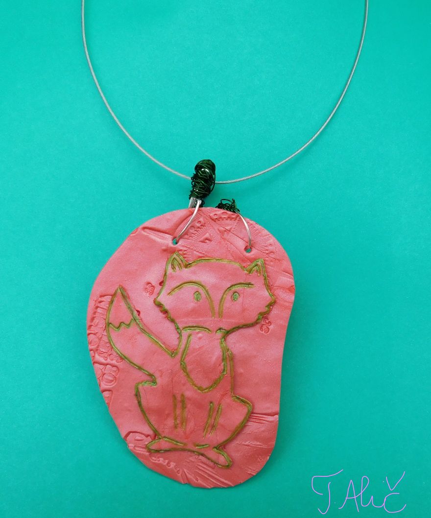 Handmade Necklace: Fox