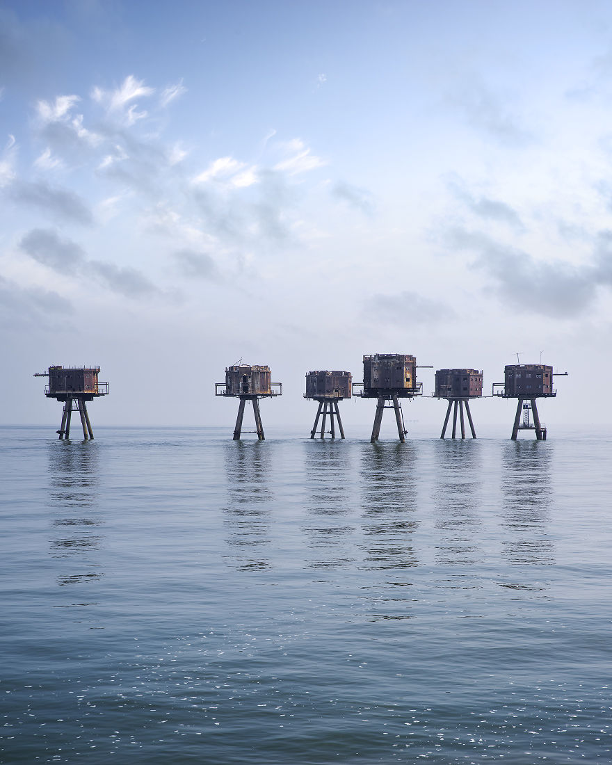 I Photographed WWII Gun Towers In Thames Estuary, UK