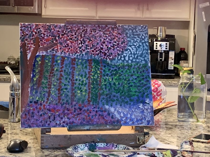 Progression Of Pointillism Painting