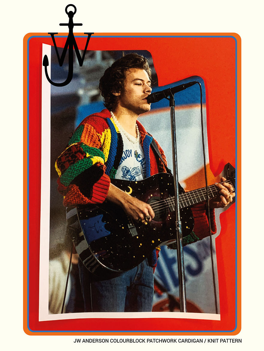 You Can Knit Harry Styles' Colour Block Patchwork Cardigan! The Actual Pattern From The Designer Has Been Released And It's Free! You Can Knit Harry Styles' Colour Block Patchwork Cardigan! The Actual Pattern From The Designer Has Been Released And It's Free!