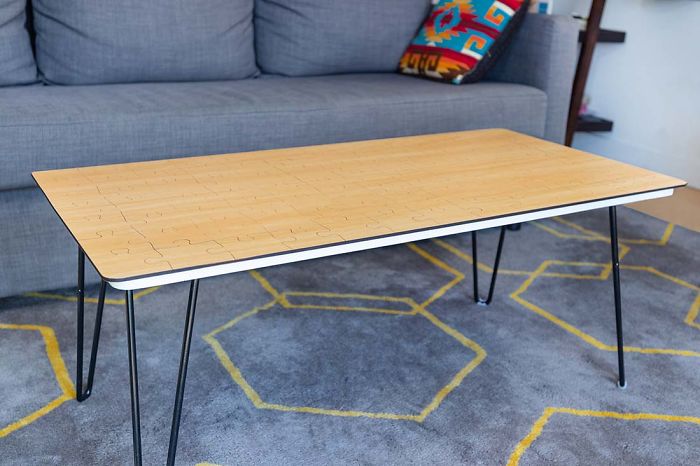 I Design Unnecessary Things No One Asked For, This Time I Created A Coffee Table That's Also A Jigsaw Puzzle
