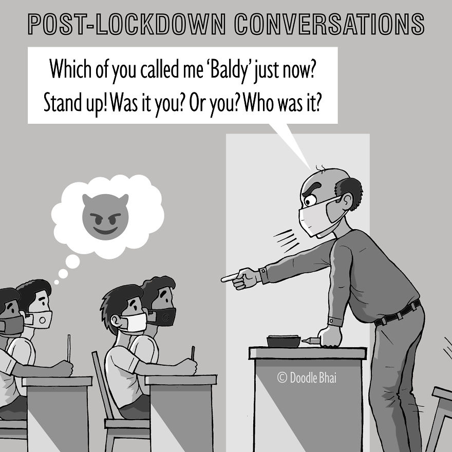 I Illustrate Possible Funny Situations That May Arise Once Human Activities Resume Post-Lockdown