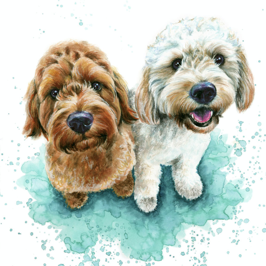 I Paint Colourful Pet Portraits I Paint Colourful Pet Portraits