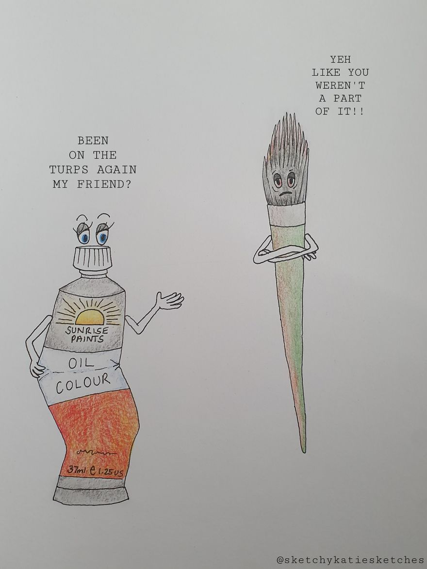 Sharing My Silly Drawings (5 Pics)