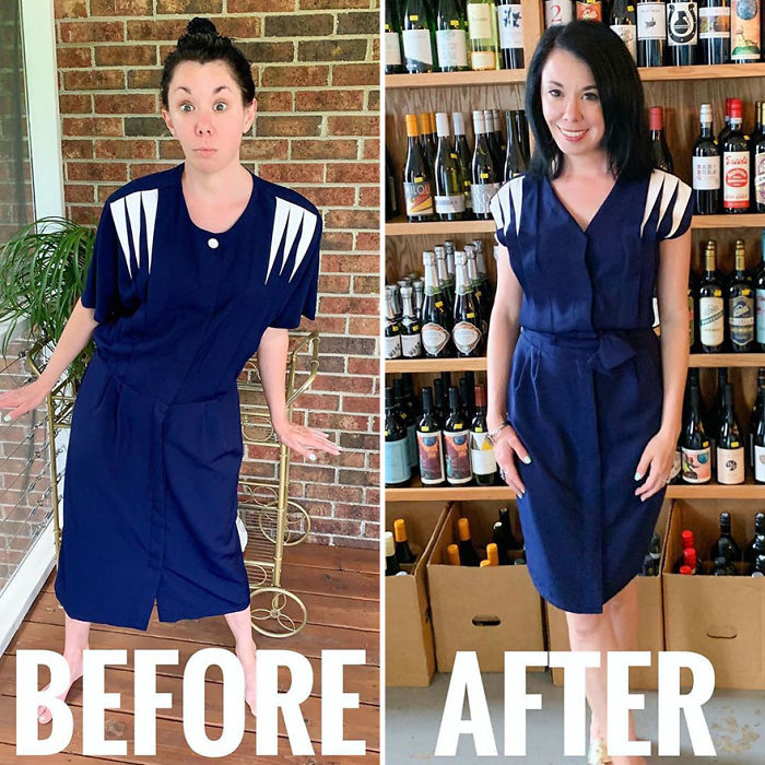 Woman Transforms Thrift-Store Clothes For $1 Into Elegant Outfits (30 New Pics)