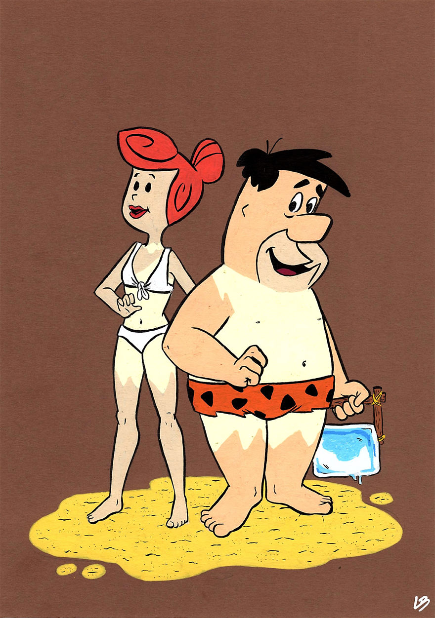 Wilma And Fred Flintstone