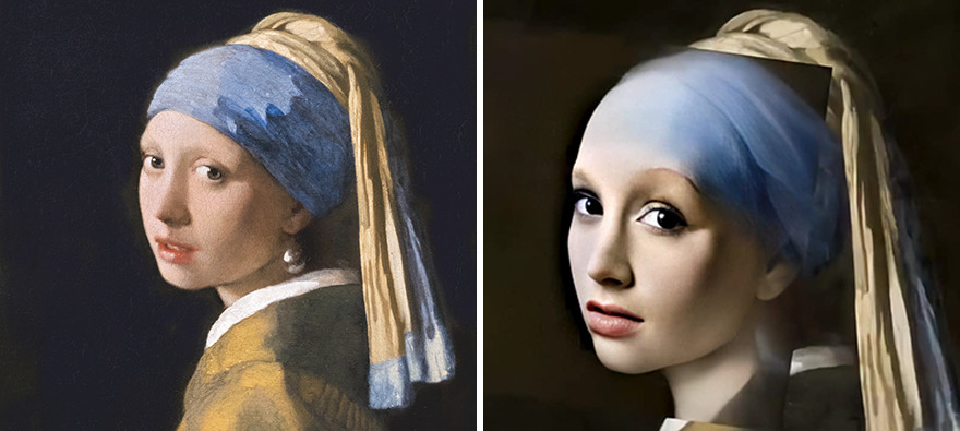 Artist Uses Neural Networks To Generate Realistic Faces Of People From 7 Famous Paintings