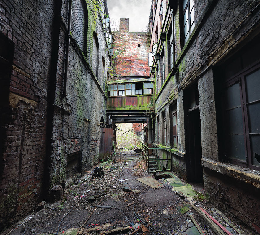 Abandoned Factory Alleyway, United Kingdom