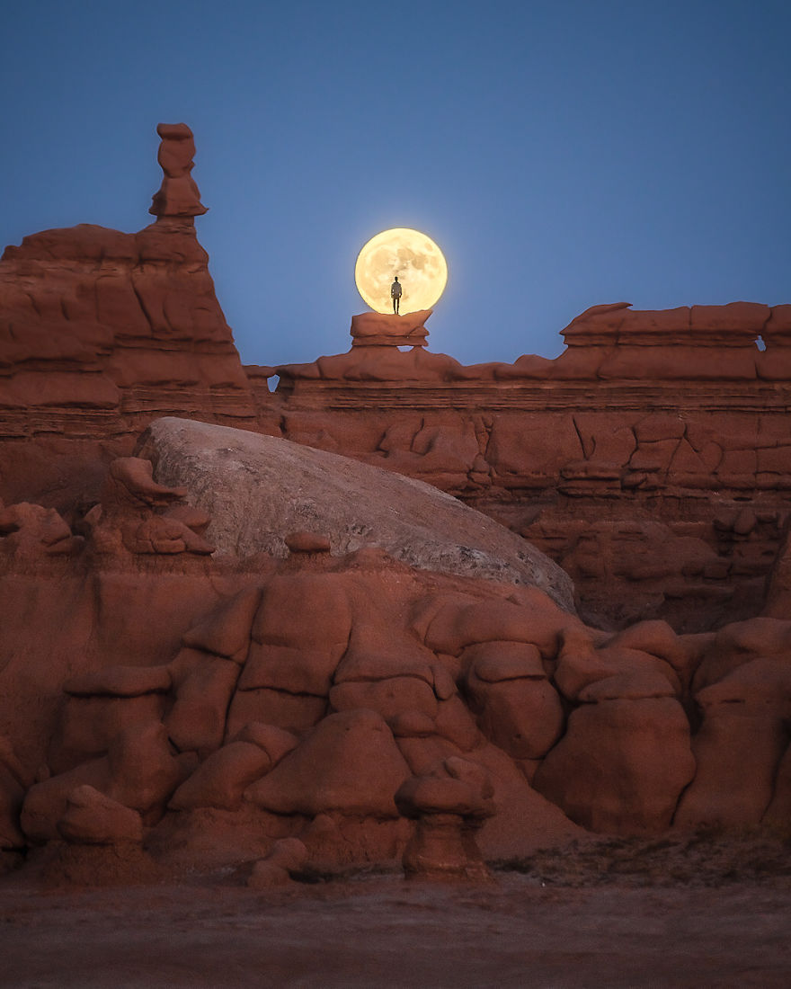 Winner: Surprised By A Full Moon At Goblin Valley