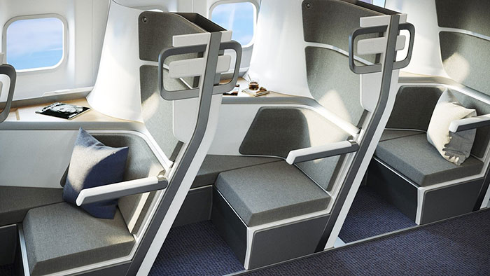 This New Airplane Seat Design Allows Economy Class Passengers To Lie Down