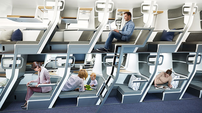 This New Airplane Seat Design Allows Economy Class Passengers To Lie Down