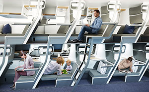 This New Airplane Seat Design Allows Economy Class Passengers To Lie Down