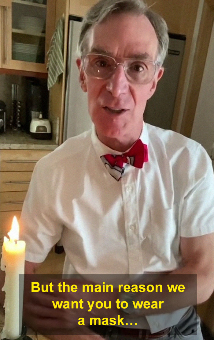 Bill Nye Makes A PSA On TikTok About How Effective Different Face Masks Are, Goes Viral