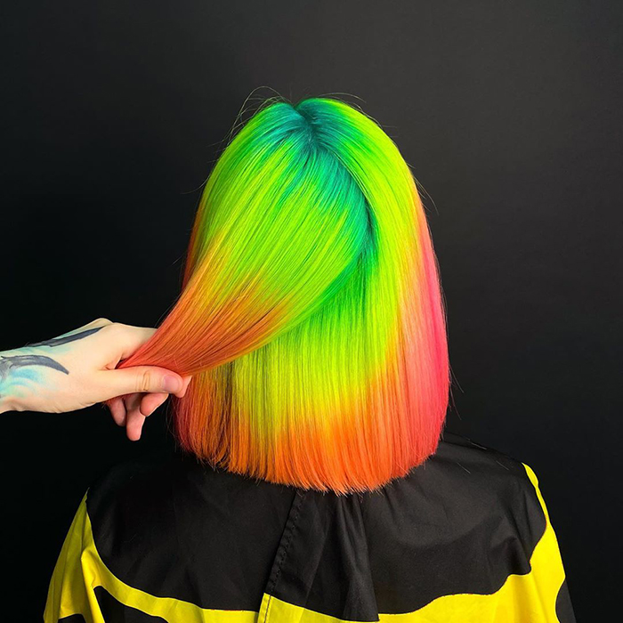 30 Bright, Rainbow-Colored Hairstyles By Russian Artist Snezhana  Vinnichenko | Bored Panda