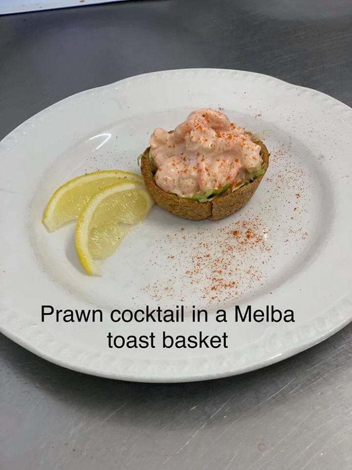 Prawn Cocktail In A Melba Toast Basket
