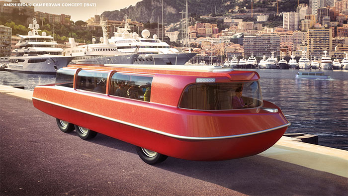 Designers Show How People From The 1900s Thought We Would Be Traveling In 2020 (5 Pics)
