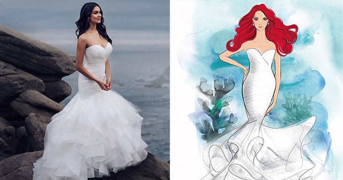 Disney Drops A Line Of Wedding Gowns That Are Based On Everyone’s Favorite Princesses (11 Pics)