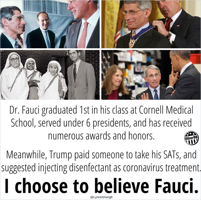 When It Comes To Covid Should We Believe Doctor Fauci Or Donald Trump?