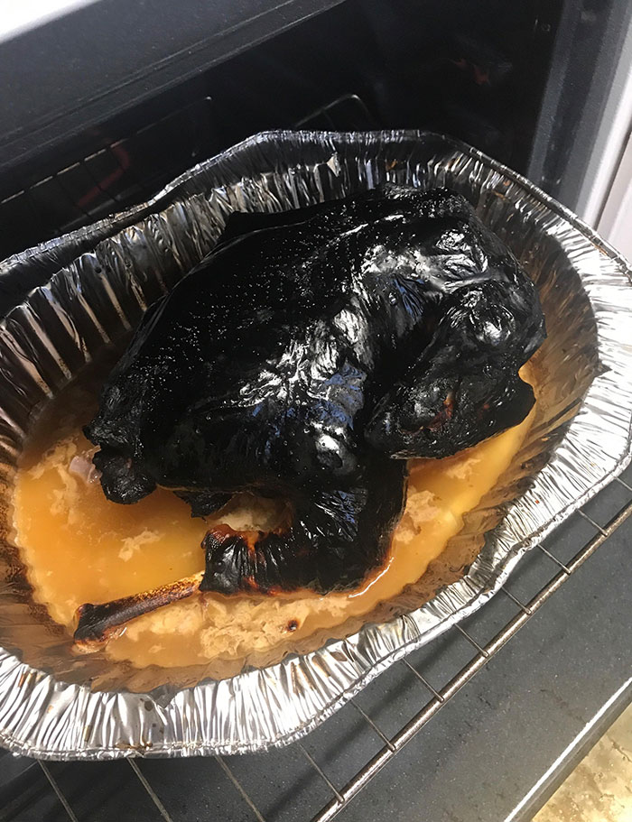 Happy Thanksgiving From My Little Sister's First Ever Turkey