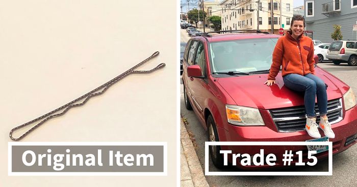 Woman Is On A Mission To Trade A Bobby Pin Until She Gets A House, And Here Are Her Trades So Far