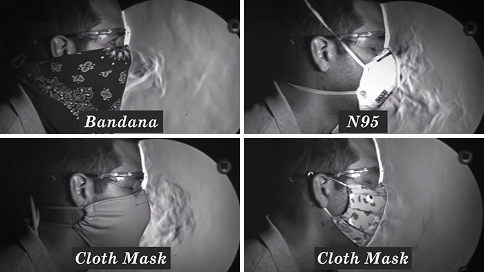 Slow Motion Video Shows How Well Different Masks Work To Stop The Spread Of COVID-19