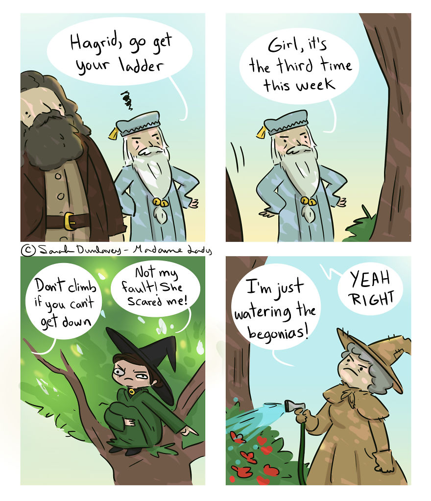 I Imagine What Happens In ‘Harry Potter’ Universe When No One’s Watching (10 Comics) Part 2