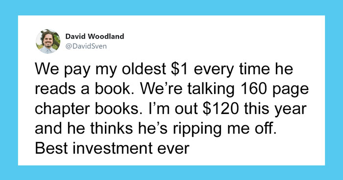 Dad Who Pays His Son $1 For Every Book Read Posts That He’s Already Out $120, Divides The Internet On This Parenting Tactic