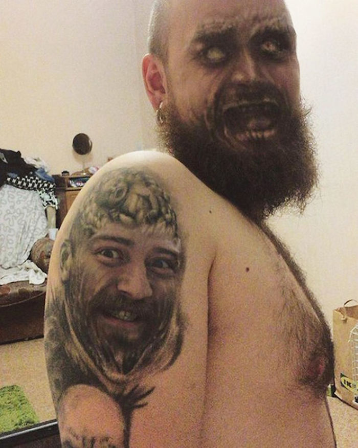 People Are Face Swapping Tattoos On Their Body, And Here Are 30 Unsettling  Results | Bored Panda
