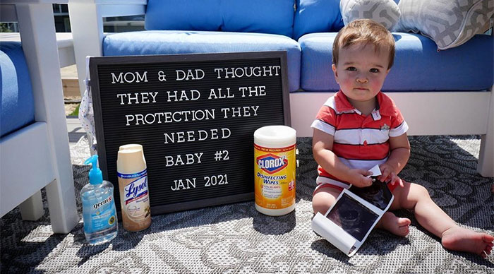 33 Couples That Failed At Social Distancing And Revealed These “Quarantine Baby” Announcements