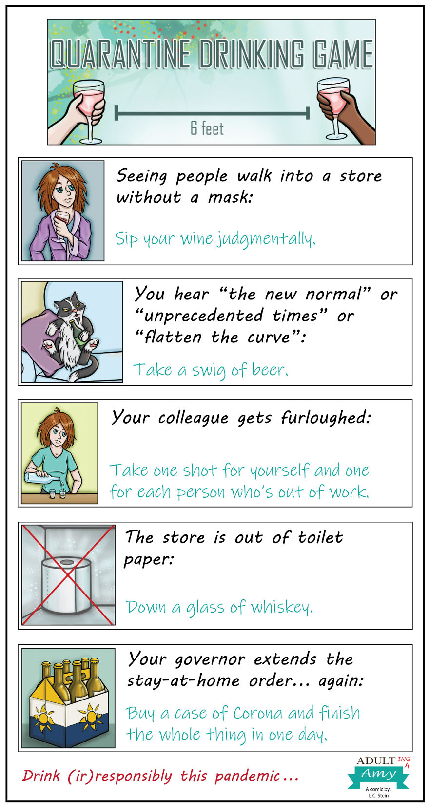10 Comics On How To Adult During A Quarantine