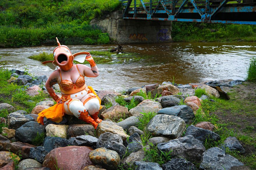 Magikarp Cosplay Inspired By Noflutter Artwork Comes To Life!