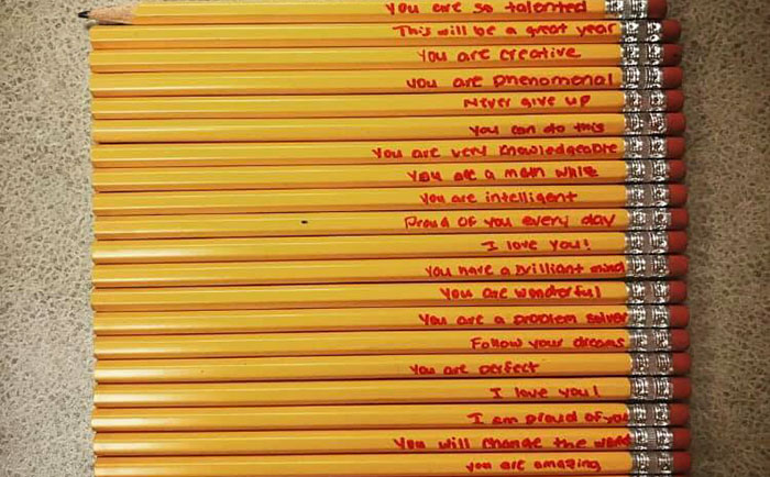 “This Is Why I Teach”: Teacher Shares The Most Heartwarming Notes Student’s Mom Writes On His Pencils