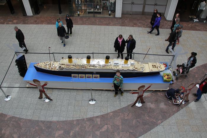 Boy With Autism Builds The World's Largest Titanic Replica From 56k Lego Bricks